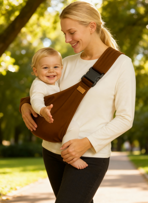 Écharpe porte bébé Dark Leopard